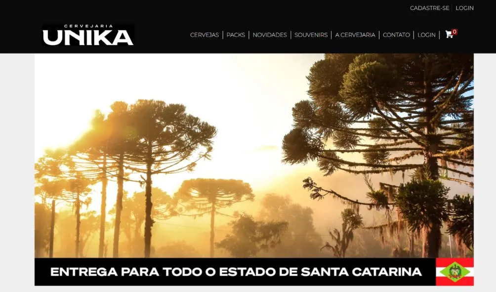 Projeto Cervejaria Unika desenvolvido pela Agência COD
